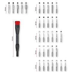 Einhell 33 Parça Hassas Bits ve Elektronik Onarım Seti - 49115010