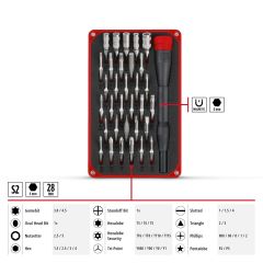Einhell 33 Parça Hassas Bits ve Elektronik Onarım Seti - 49115010
