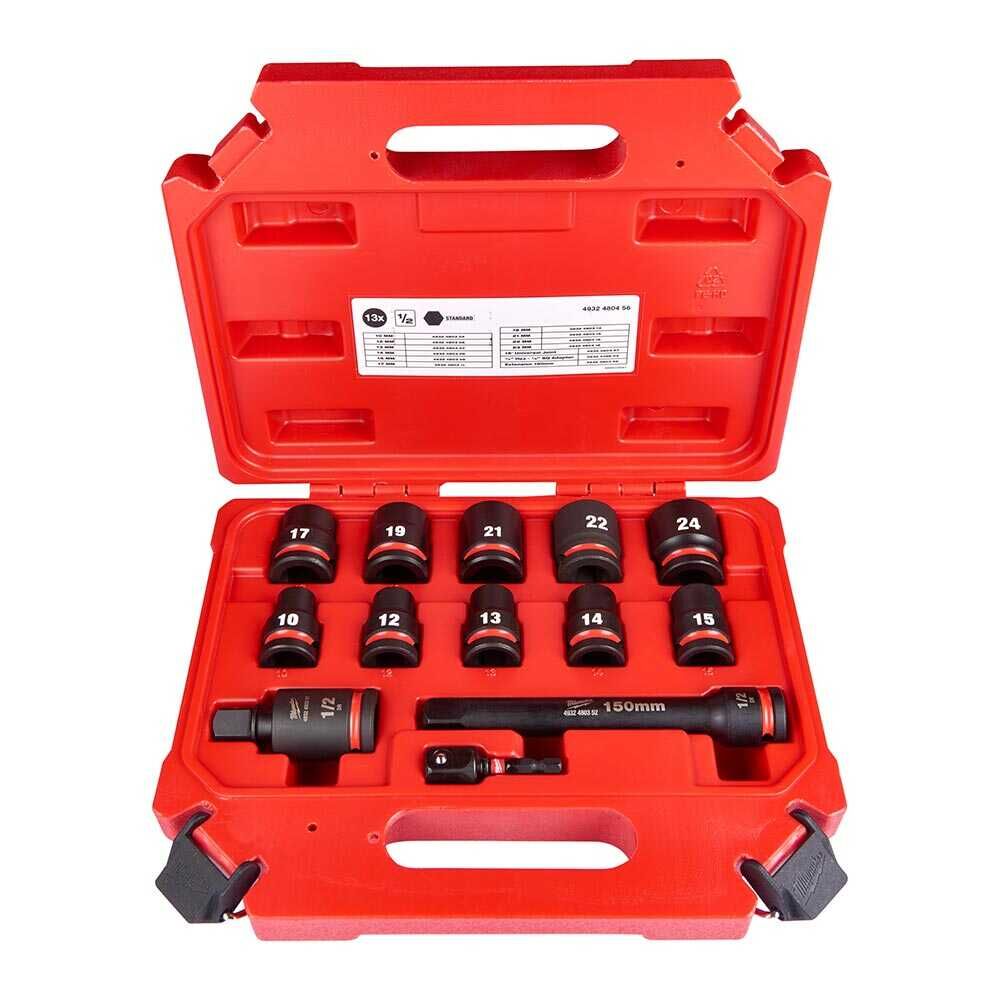 Milwaukee 13 Parça Shockwave 1/2'' Darbeli Lokma Seti - 4932480456