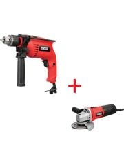 Attlas Eco 2'li Set Darbeli Matkap + Avuç Taşlama 500 W - A0107023