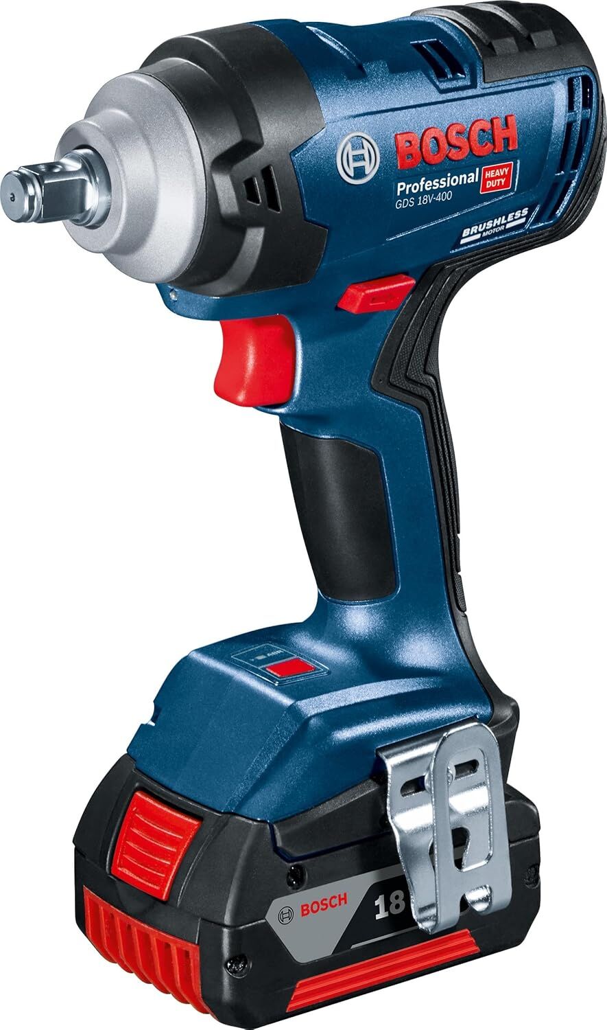 Bosch Professional GDS 18V-400 2 x 5.0Ah Çift Akülü Darbeli Somun Sıkma Makinesi - 06019K0020