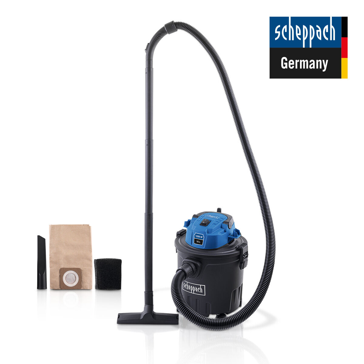 Scheppach VC16 Islak Kuru Elektrikli Süpürge 1200 W 16 Lt - 5907744901