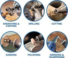 Dremel 4250-3/45 El Motoru Hobi Gravür Seti 45 Parça - F0134250JF