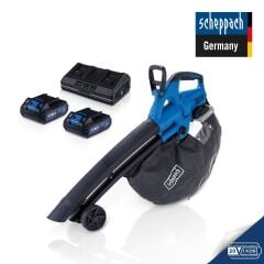 Scheppach BC-BLV720-X 2x2.0Ah Çift Akülü Yaprak Toplama Üfleme Makinesi - 55912105400