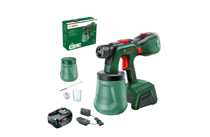 Bosch Advancedspray 18V-500 4.0 Ah Tek Akülü Boya Tabancası – 0603208201