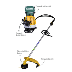Rtrmax Rtm9640 Benzinli Sırt Tırpan 63 cc 3.0 Hp