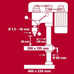 Einhell TC-BD 630/1 630w Sütunlu Matkap - 4520597